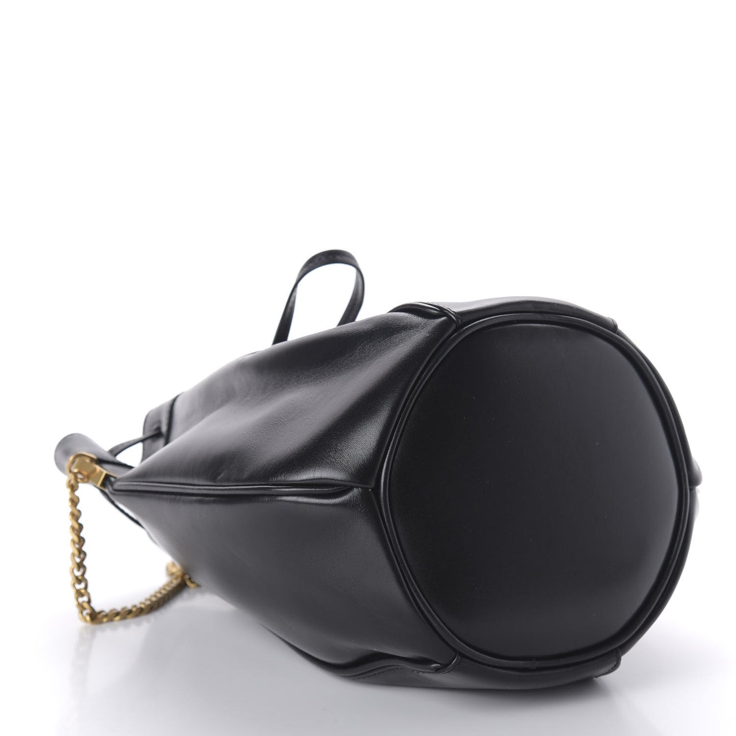 Smooth Calfskin Small Talitha Bucket Bag Black