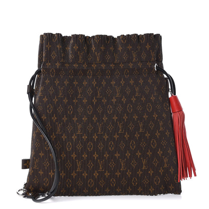 Louis Vuitton Monogram Canvas Pleated Explorer Bag MM 1 of 8
