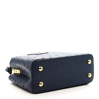 Louis Vuitton Ostrich Capucines Mini Indigo 4 of 9