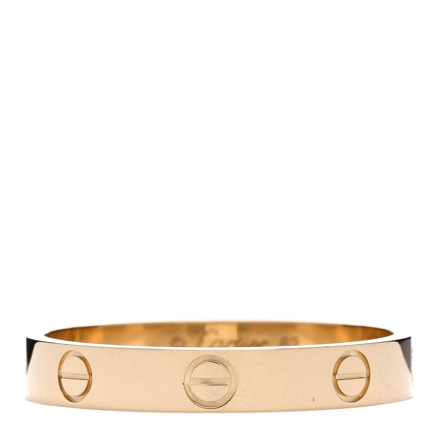 18K Yellow Gold 3.5mm LOVE Wedding Band Ring 62 10