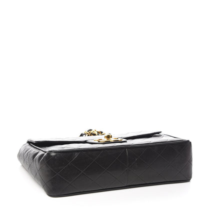 Chanel Lambskin Quilted Jumbo Single Flap Black 3 of 15