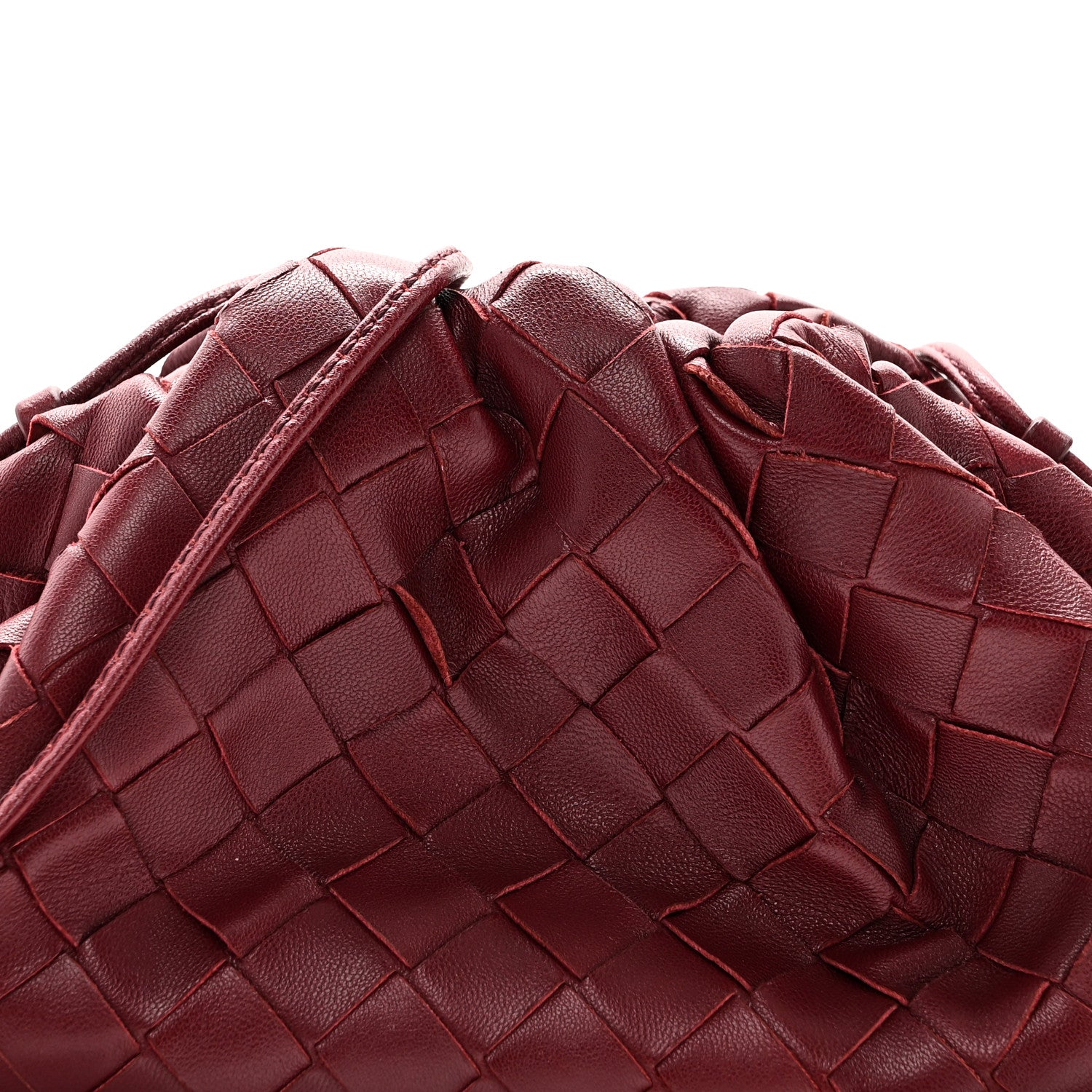 Bottega Veneta Nappa Intrecciato The Mini Pouch Bordeaux 7 of 9