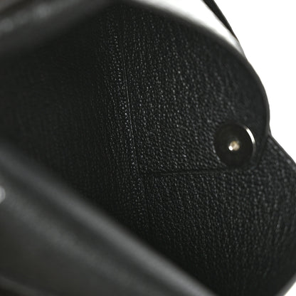 Hermes Lizard Calvi Card Case Black 6 of 7