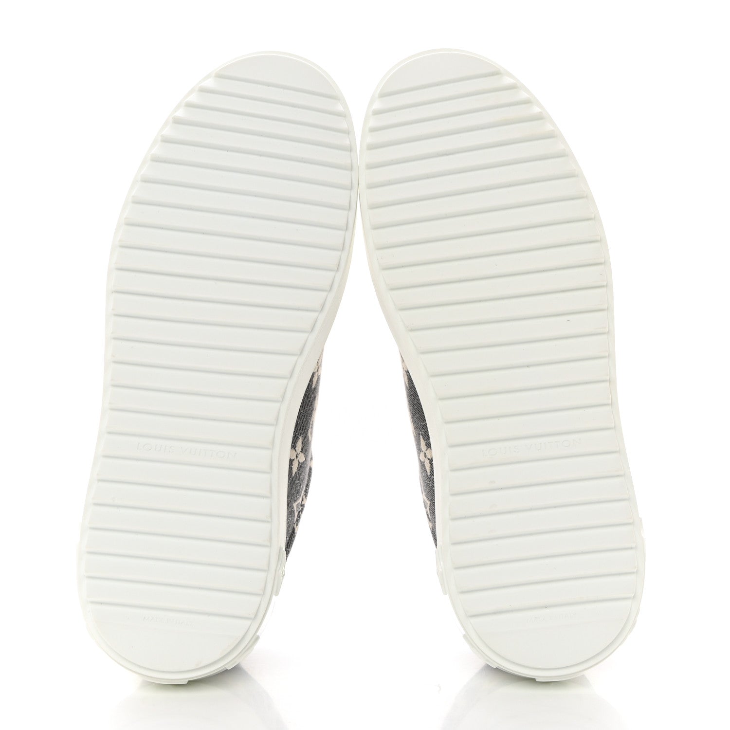 Louis Vuitton Denim Monogram Time Out Sneakers 37 5 of 9