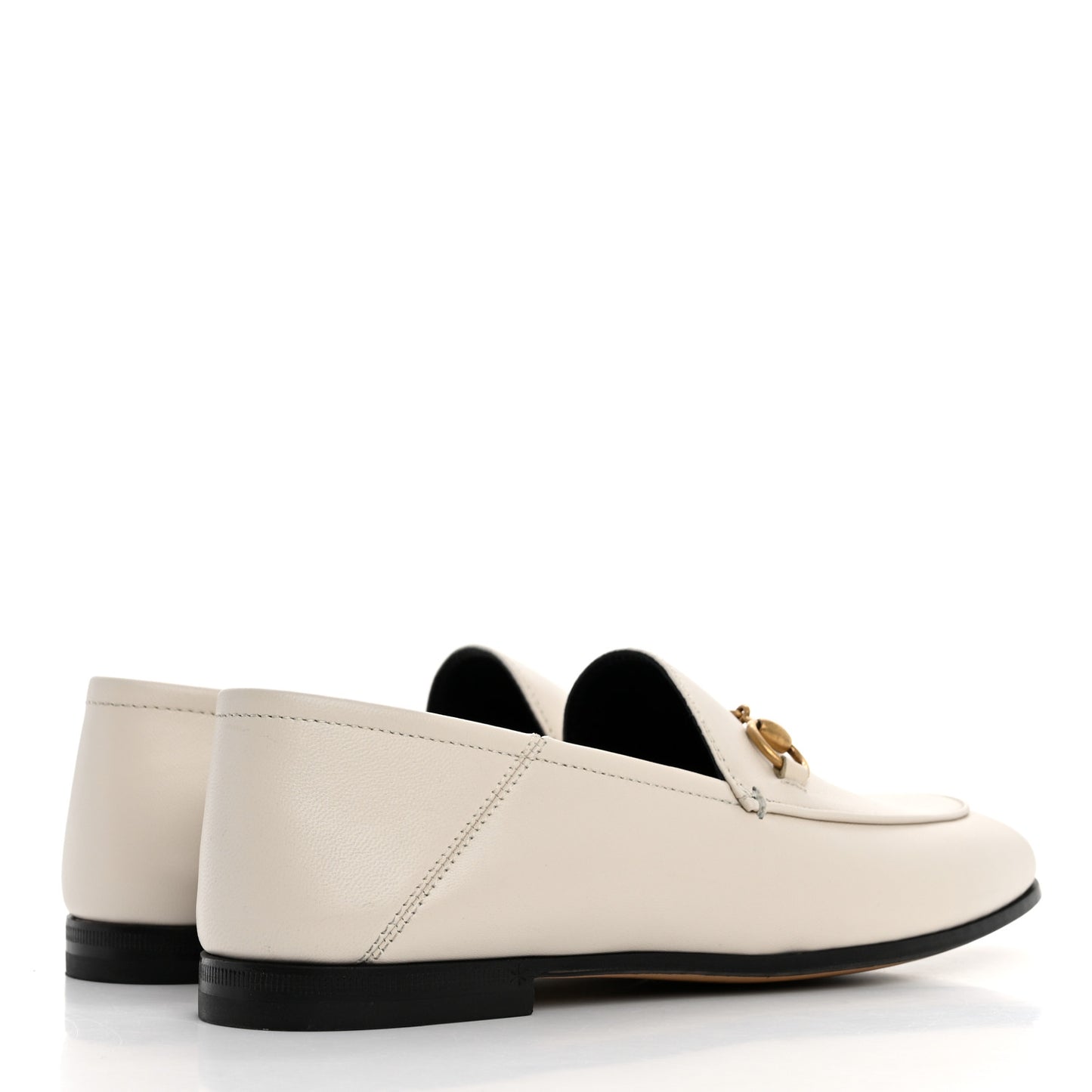 Lambskin Womens Brixton Horsebit Loafers 36 Mystic White