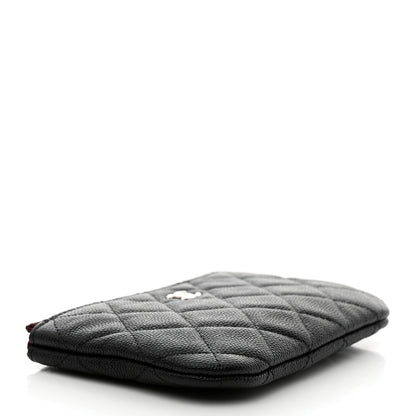 Chanel Caviar Quilted Small Cosmetic Case Black 4 of 8