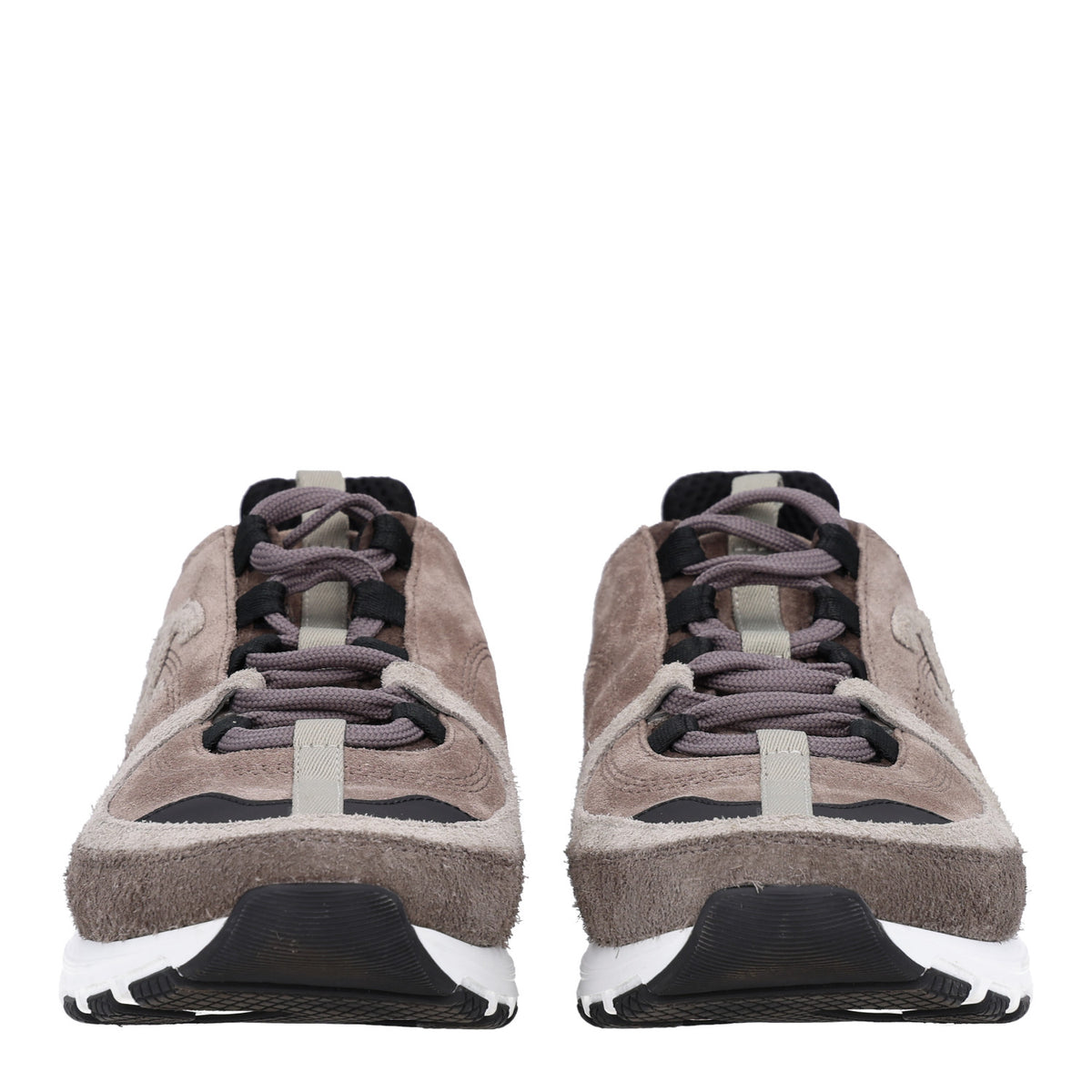 Chanel Calfskin Suede CC Sneakers 37 Brown Black 3 of 10