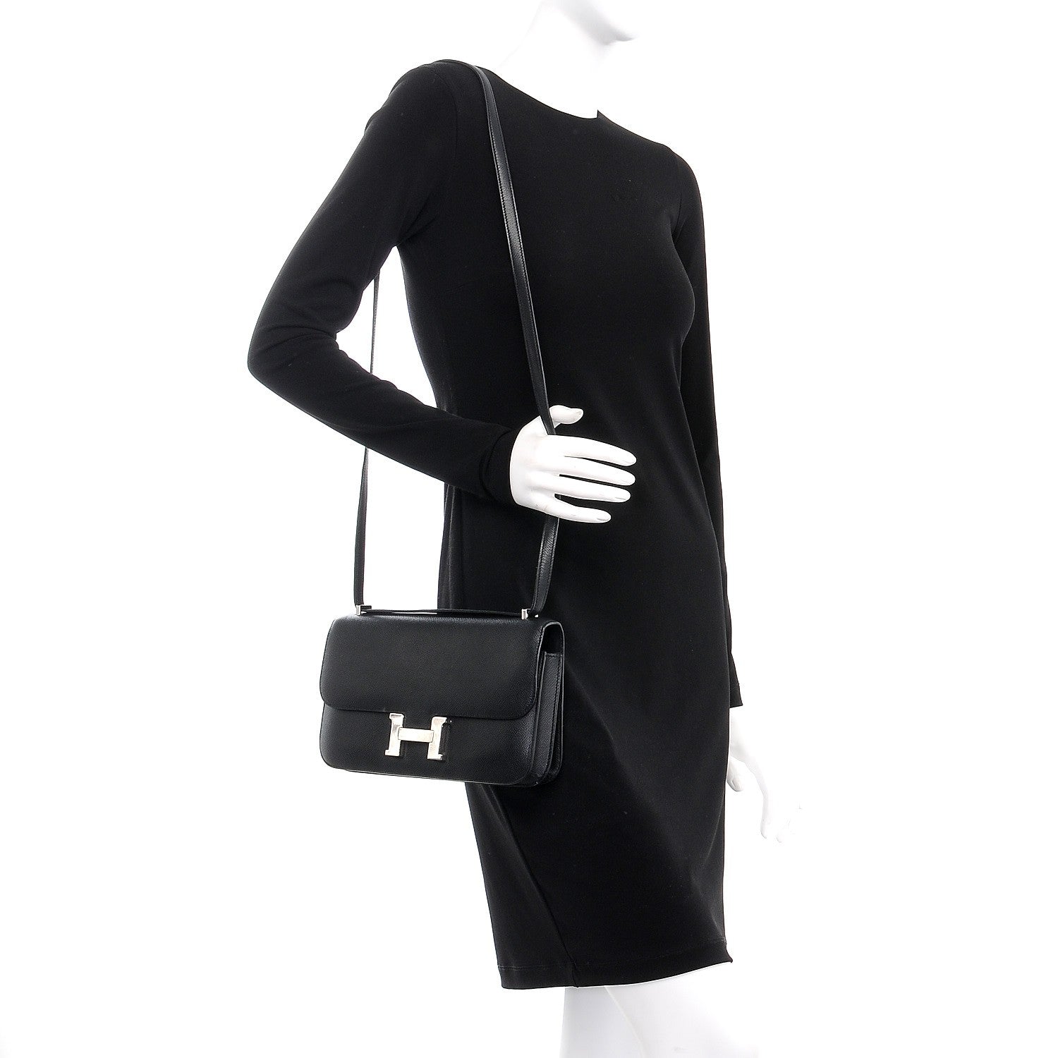 Hermes Epsom Constance Elan 25 Black 2 of 20