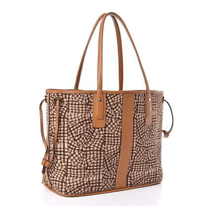 MCM Visetos Medium Liz Reversible Shopper Tote Cognac 8 of 18