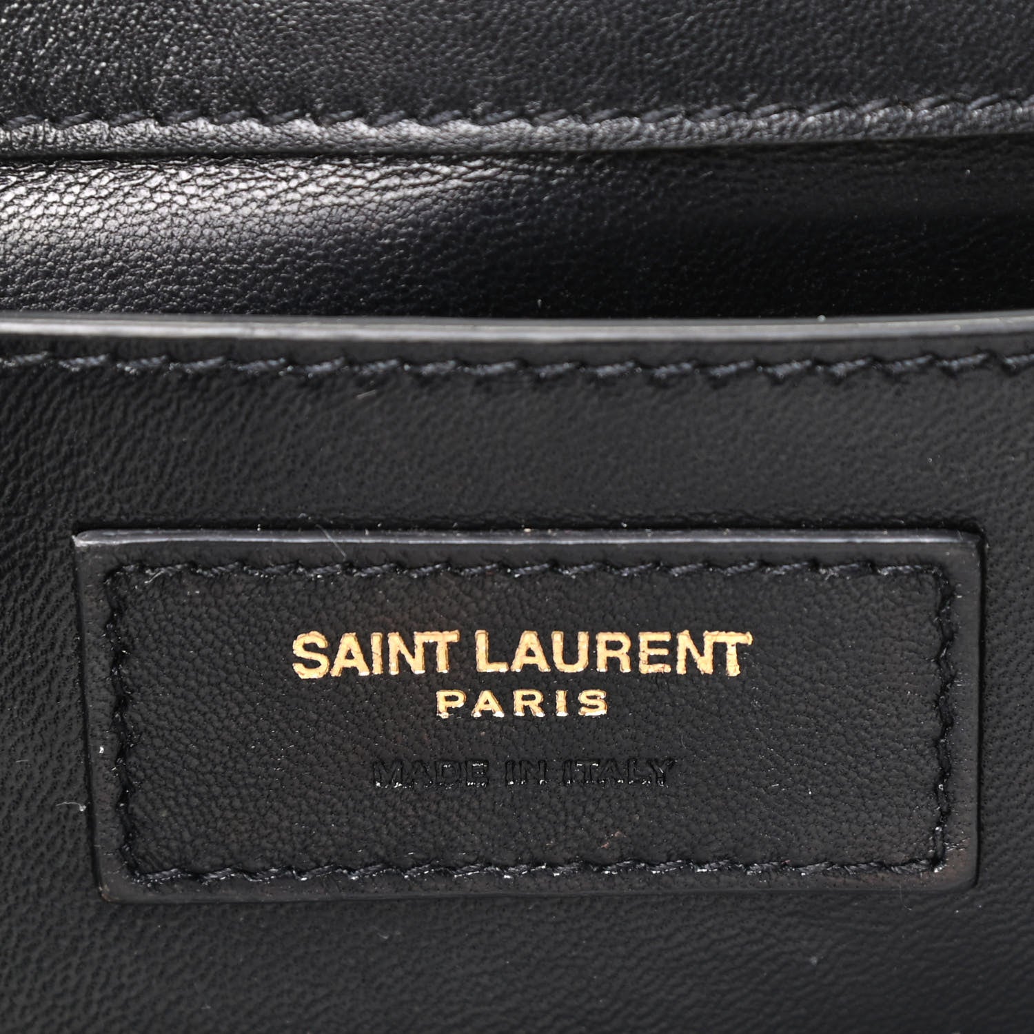 Saint Laurent Suede Small Classic Monogram Palm Tree Kate Satchel Black 5 of 8