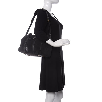 Louis Vuitton Suede Calfskin SC Bag PM Asphalt 2 of 9