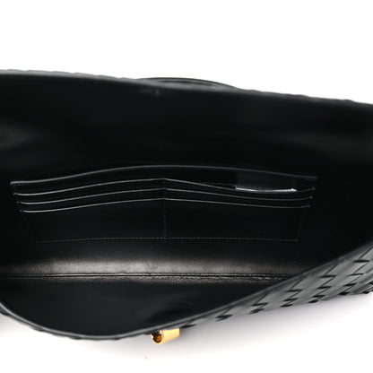 Bottega Veneta Nappa Intrecciato Long Andiamo Top Handle Clutch Black 5 of 10