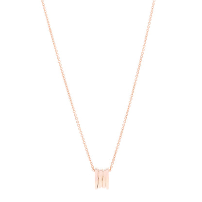 Bulgari 18K Rose Gold B.Zero1 Pendant Necklace 1 of 6