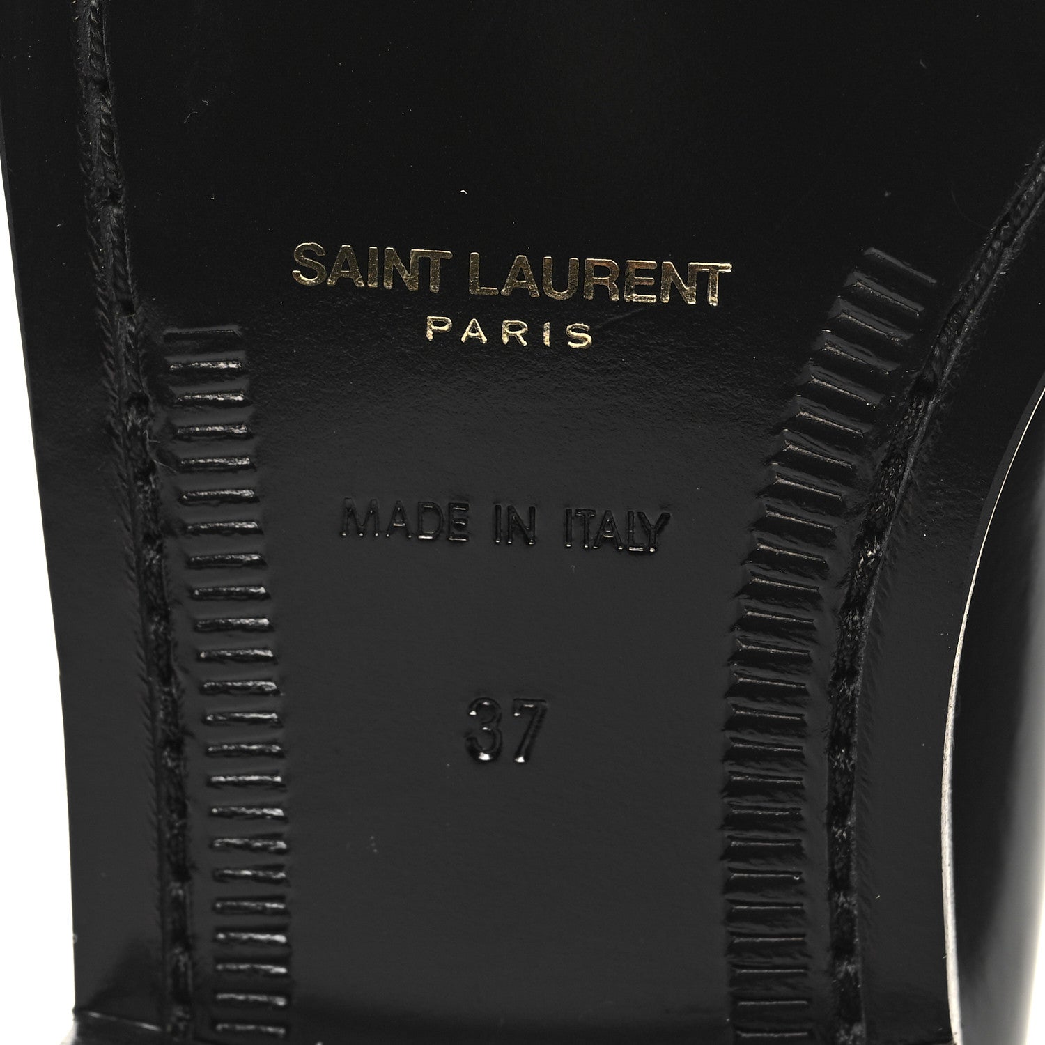 Saint Laurent Calfskin Penny Loafers 37 Black 7 of 8