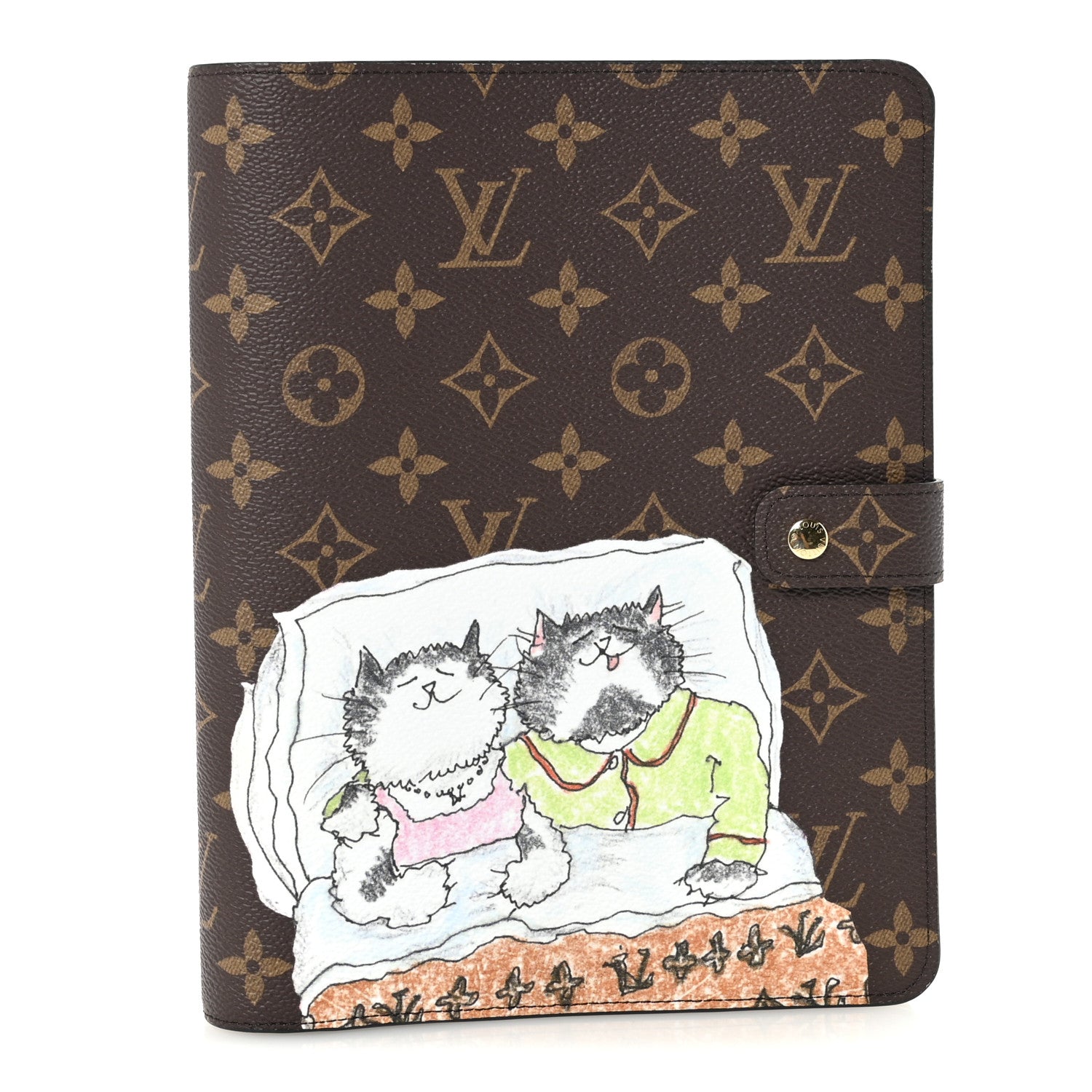 Louis Vuitton Monogram Grace Coddington Desk Agenda Cover MM