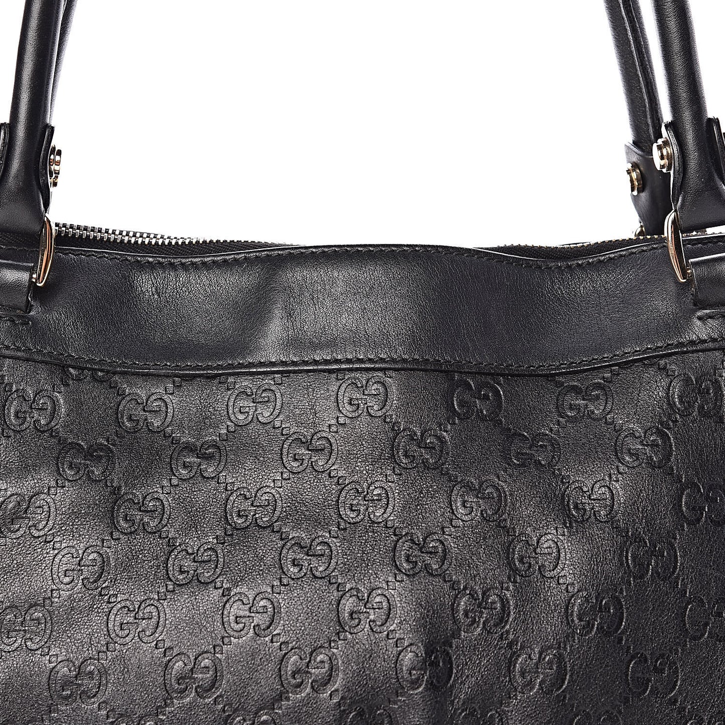 Guccissima D Gold Tote Black
