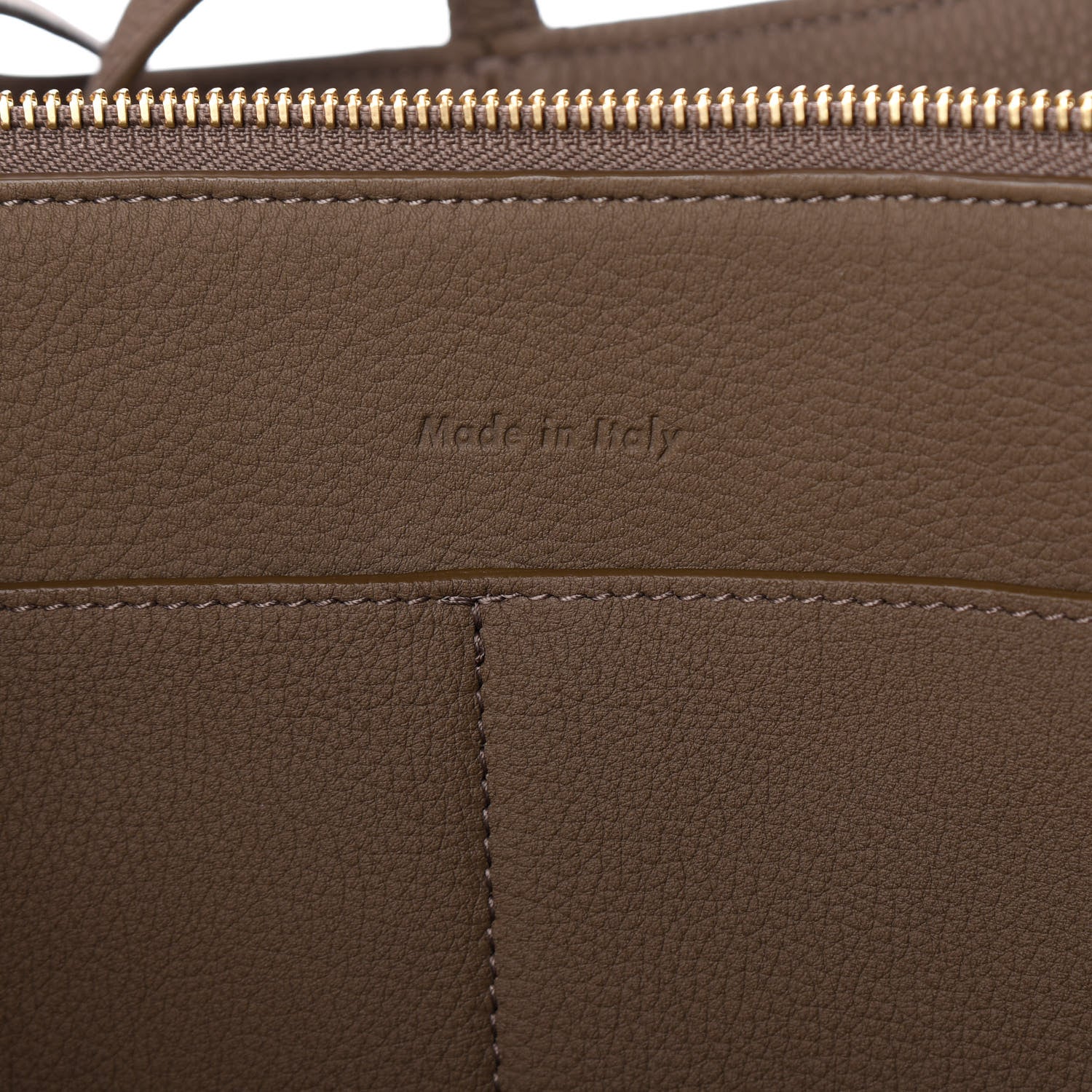 Celine Baby Grained Calfskin Medium Tri-Fold Bag Taupe 6 of 9