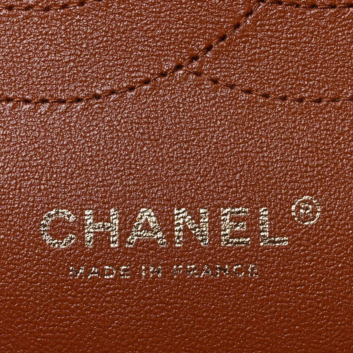 Caviar Quilted Jumbo Double Flap Light Brown