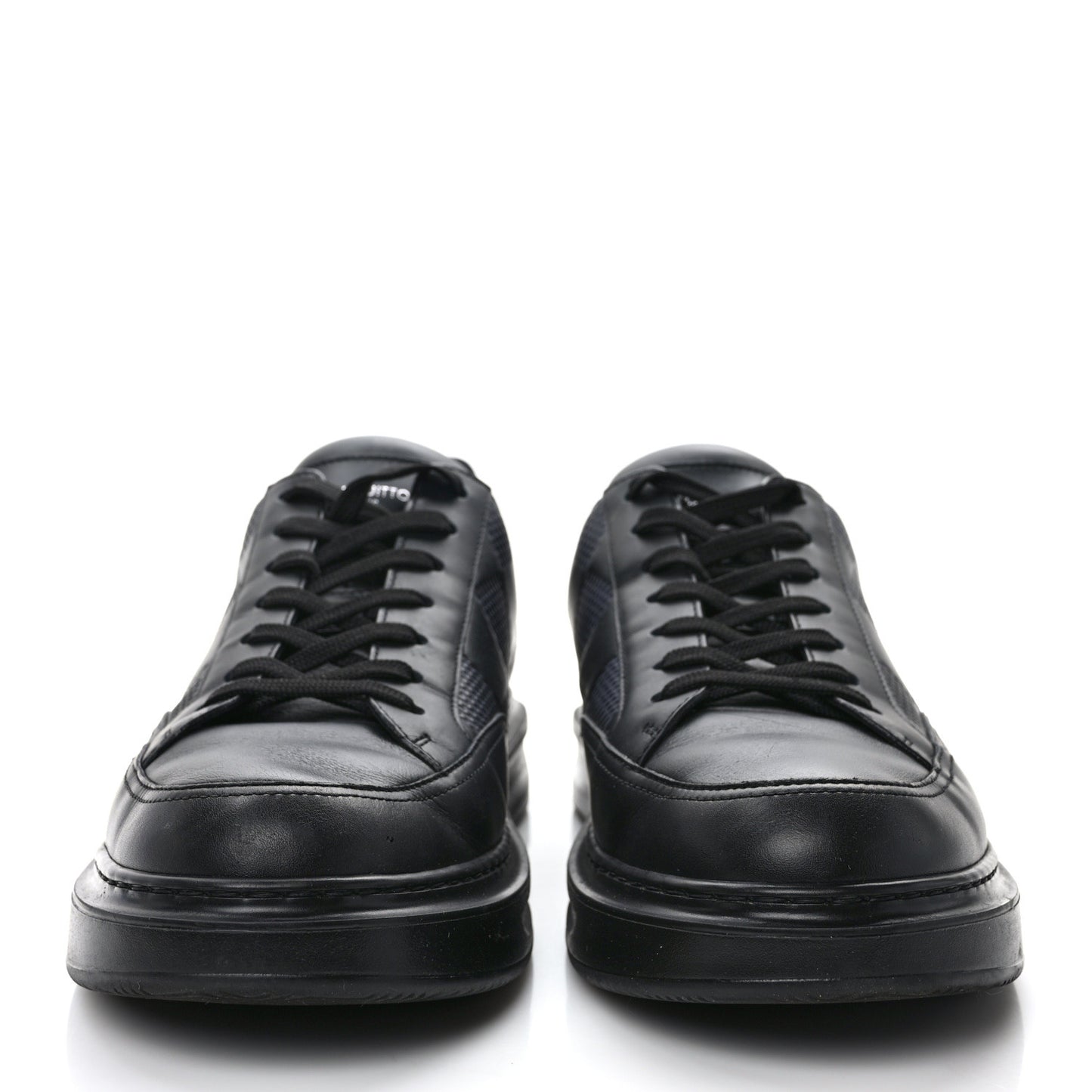 Damier Calfskin Mens Beverly Hills Sneakers 10 Black