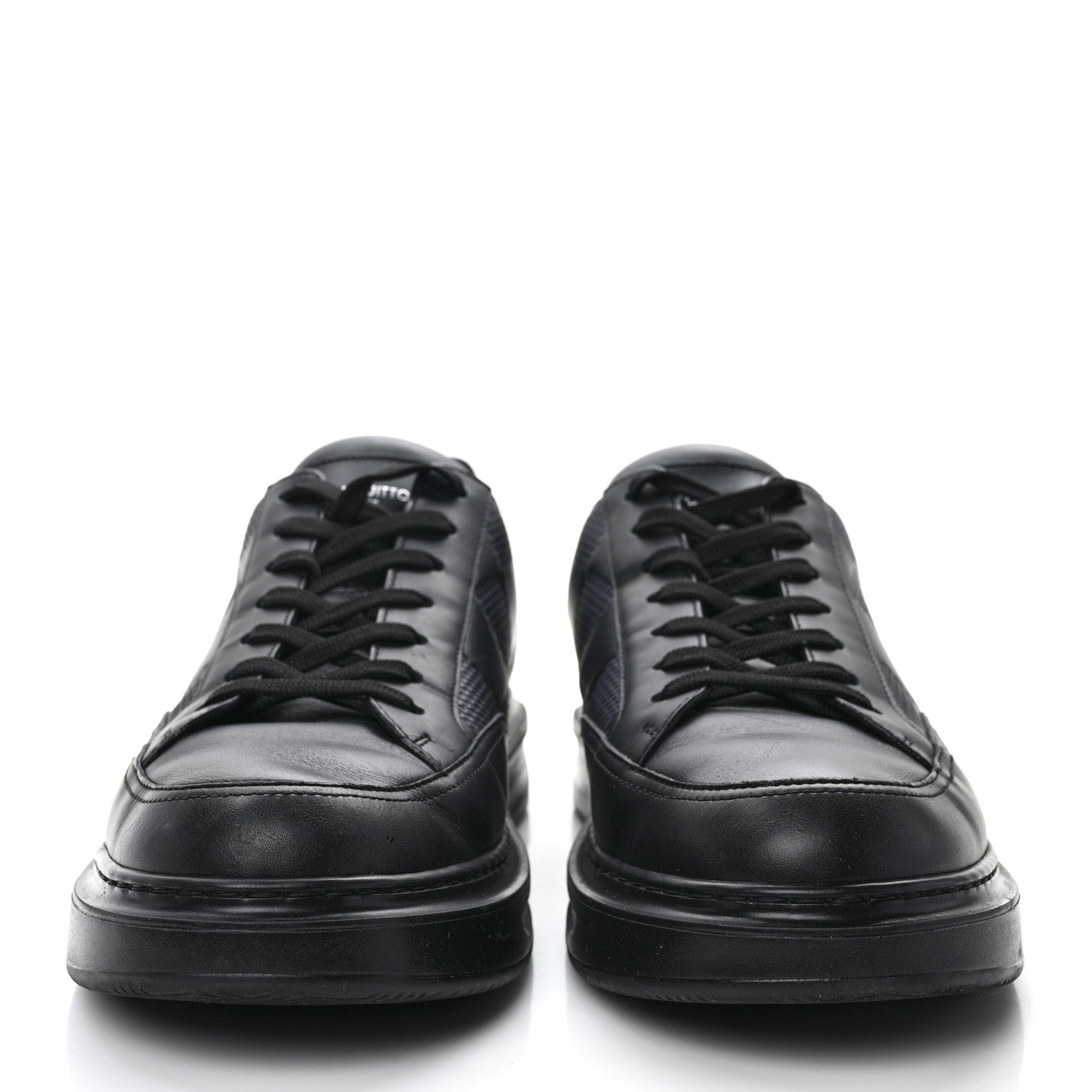 Louis Vuitton Damier Calfskin Mens Beverly Hills Sneakers 10 Black 2 of 9