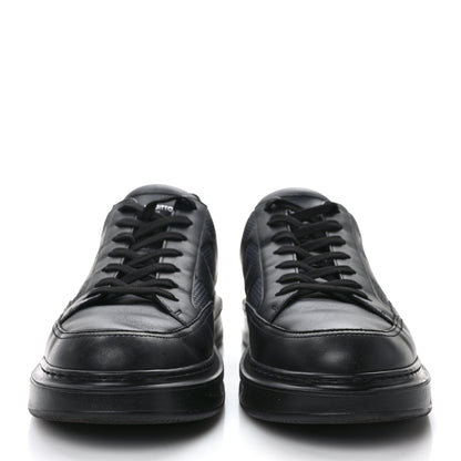 Louis Vuitton Damier Calfskin Mens Beverly Hills Sneakers 10 Black 2 of 9