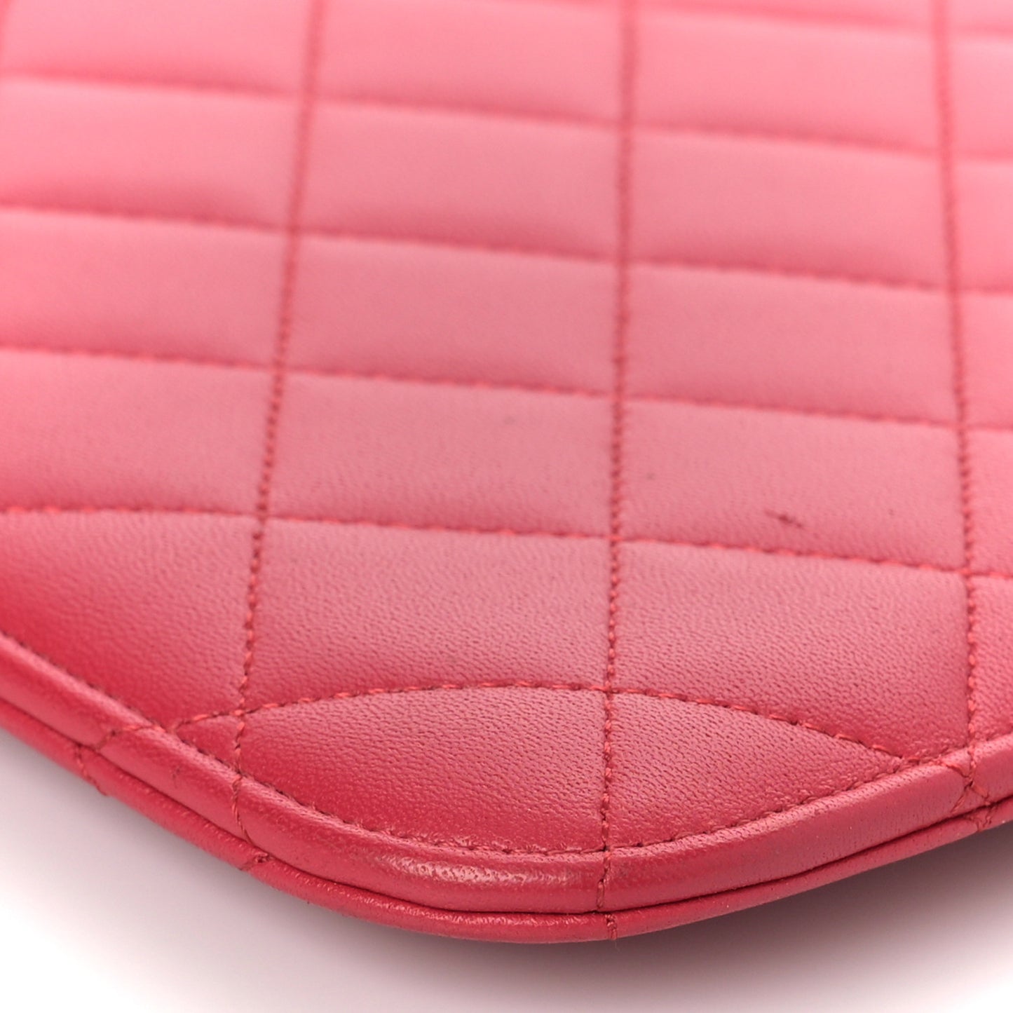 Lambskin Quilted iPad Case Sleeve Fuchsia