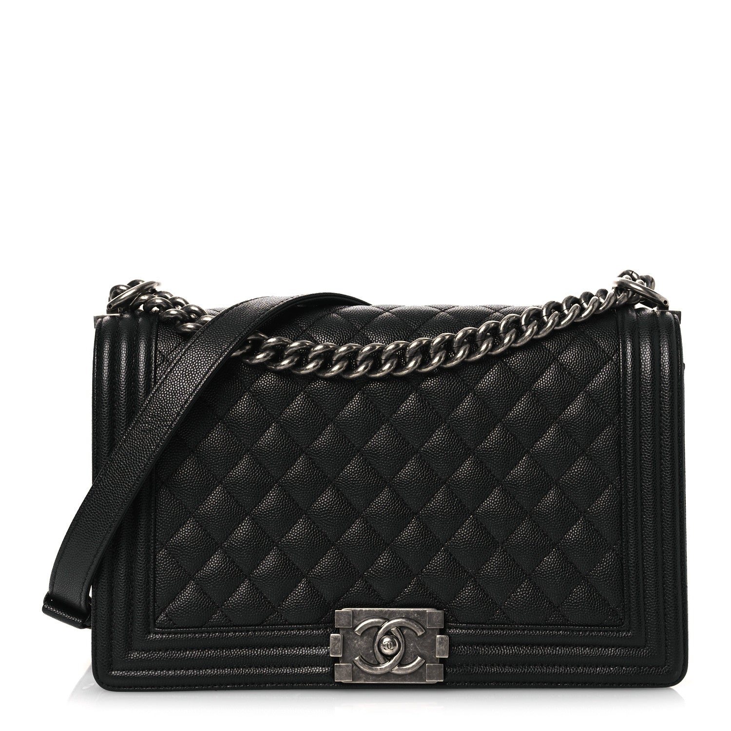 Chanel Caviar Quilted New Medium Boy Flap Black 1 of 11