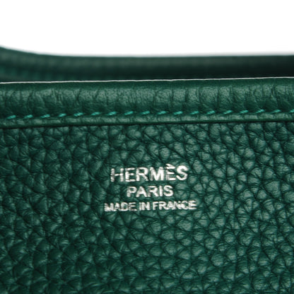 Hermes Taurillon Clemence Evelyne III PM Malachite 11 of 11