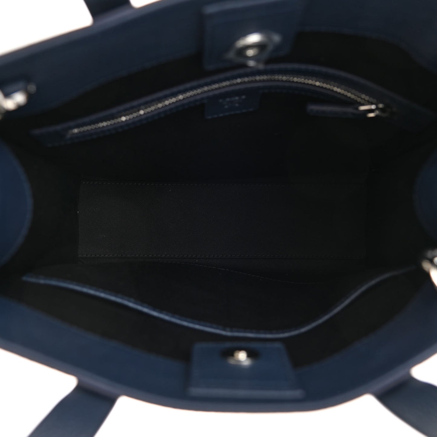 Grained Calfskin Camouflage Small Aren Tote Navy