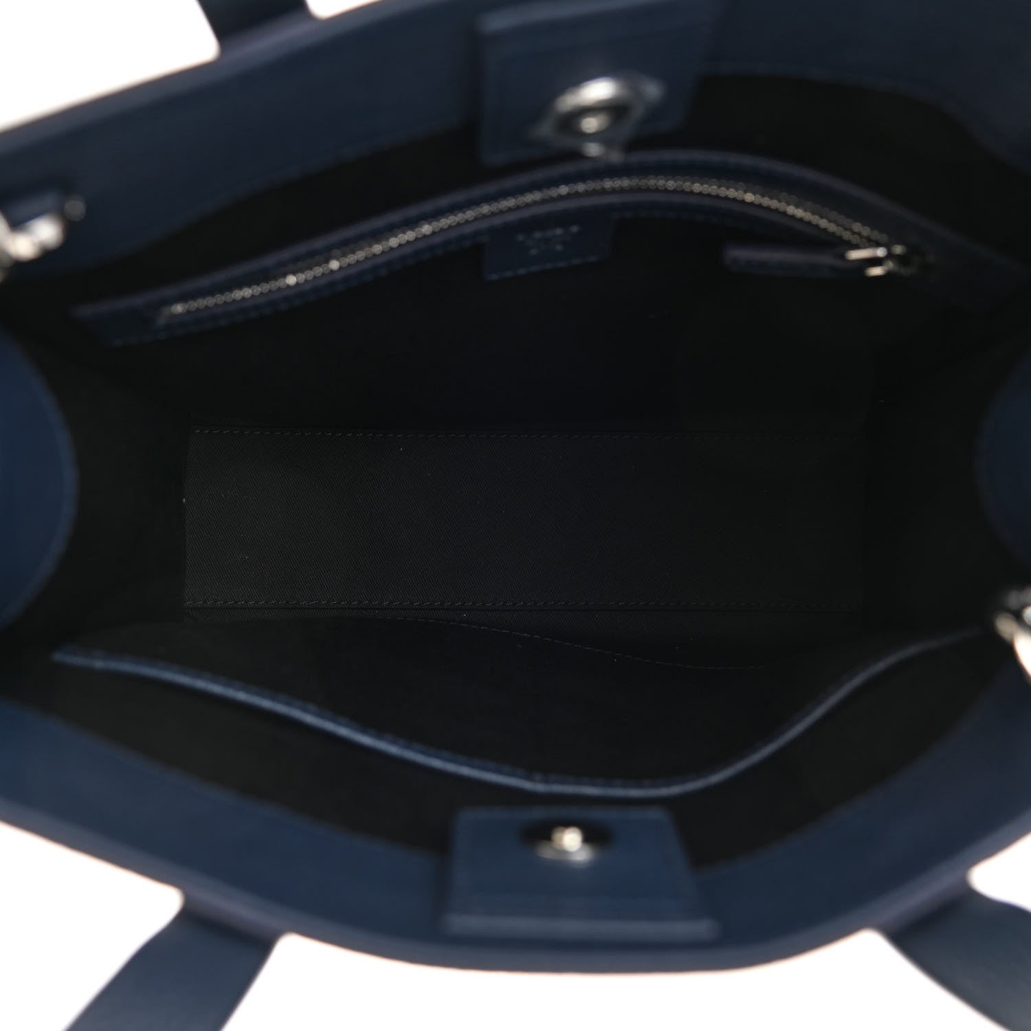 MCM Grained Calfskin Camouflage Small Aren Tote Navy 5 of 9