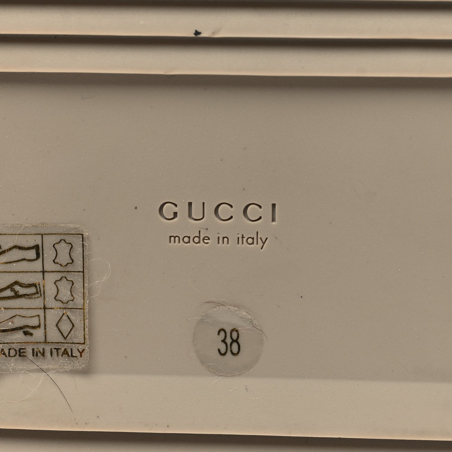 Gucci Shearling Interlocking G Womens Elea Platform Slide Wedge Sandals 38 Butterscotch Cocoa 7 of 8