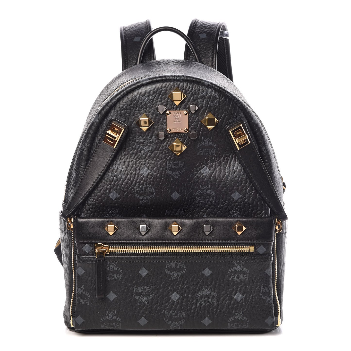 Visetos Studded Small Dual Stark Backpack Black