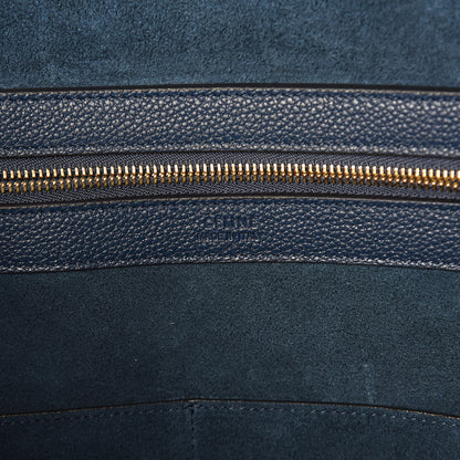 Celine Soft Grained Calfskin Small Belt Cabas Phantom Abyss Blue 6 of 9