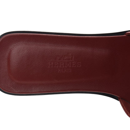 Hermes Calfskin Oran Sandals 36 Rouge Tomette 7 of 13