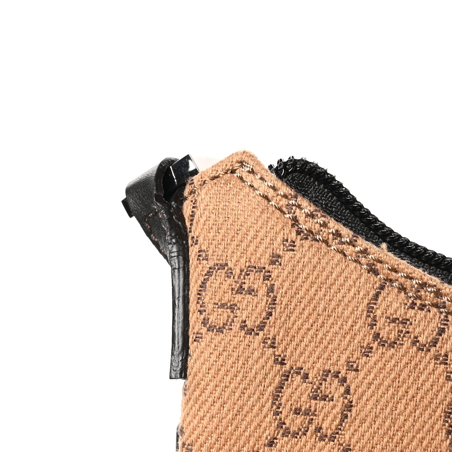 Gucci Denim Monogram Pochette Brown 11 of 11