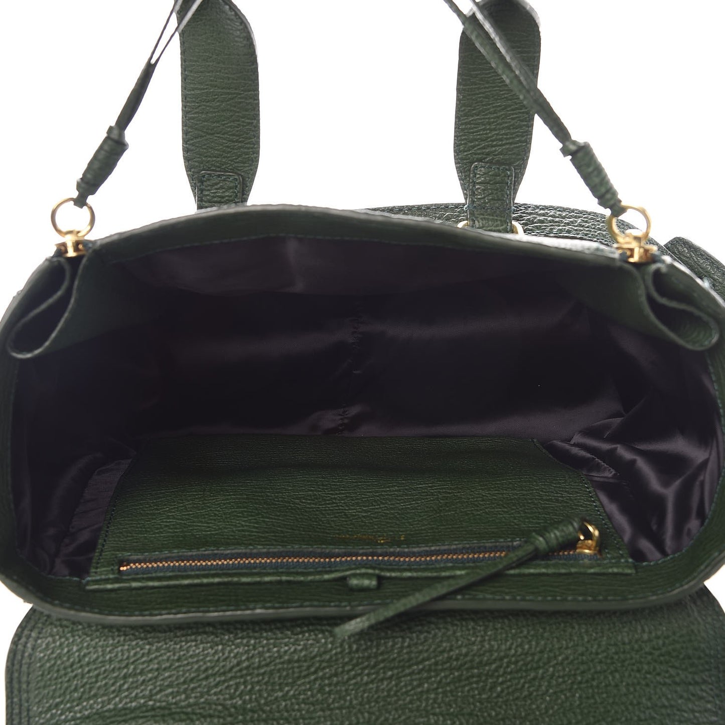 3.1 Textured Calfskin Medium Pashli Satchel Jade
