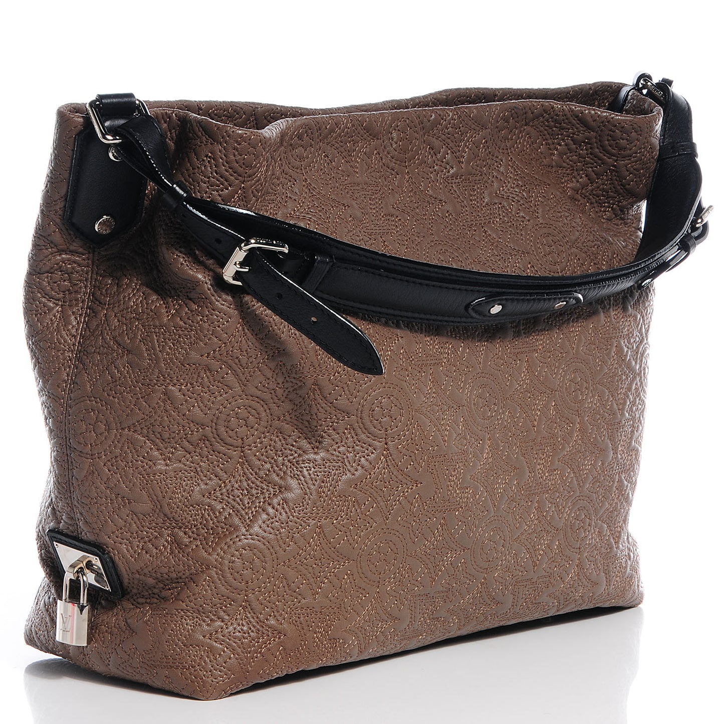 Monogram Lambskin Antheia Hobo PM Fumee