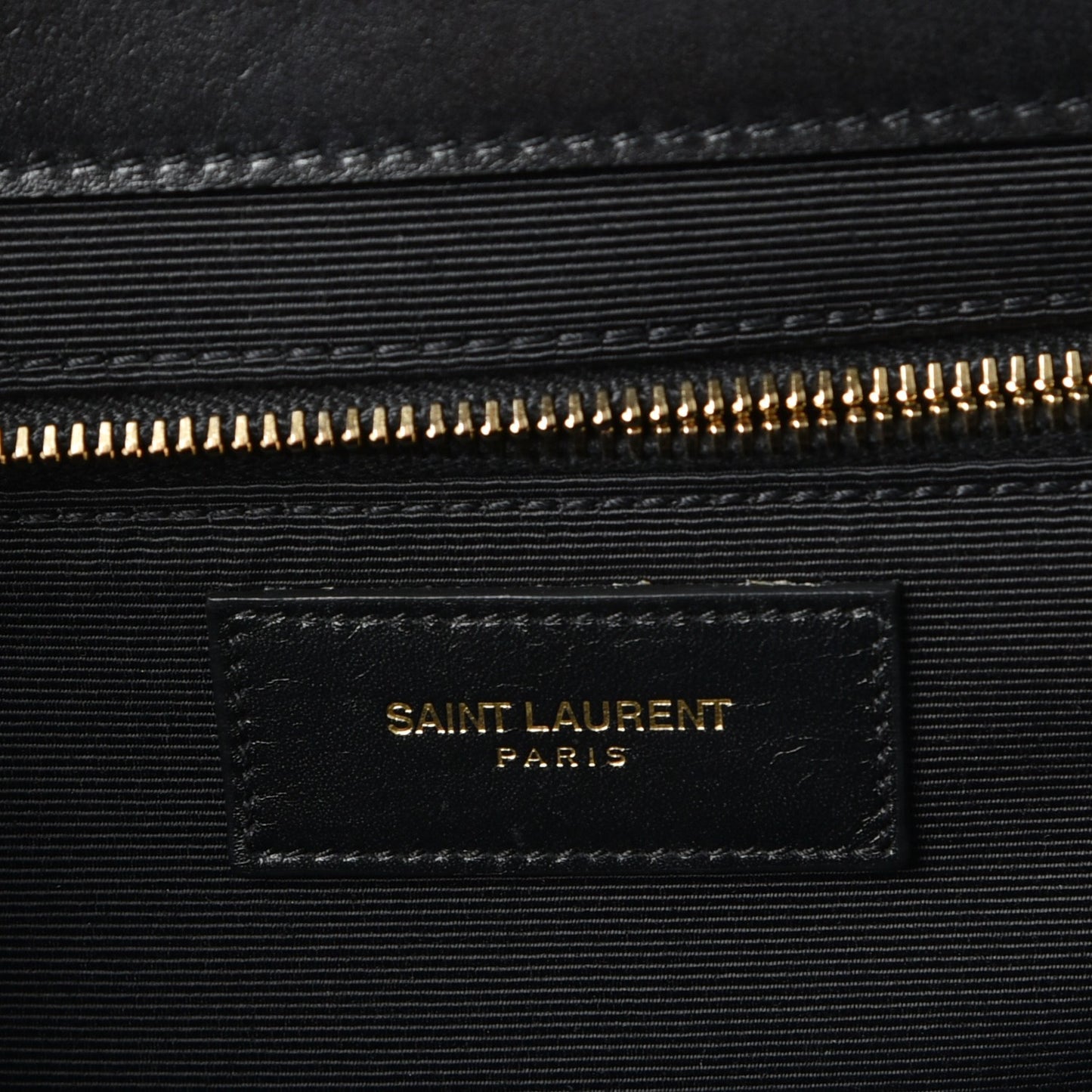 Smooth Calfskin Matelasse Large Monogram Satchel Black