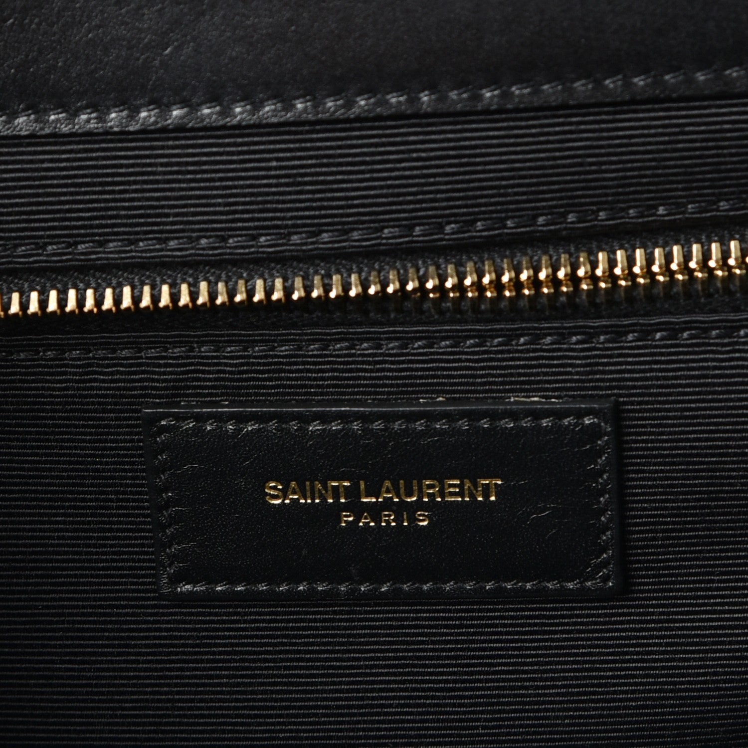 Saint Laurent Smooth Calfskin Matelasse Large Monogram Satchel Black 7 of 10
