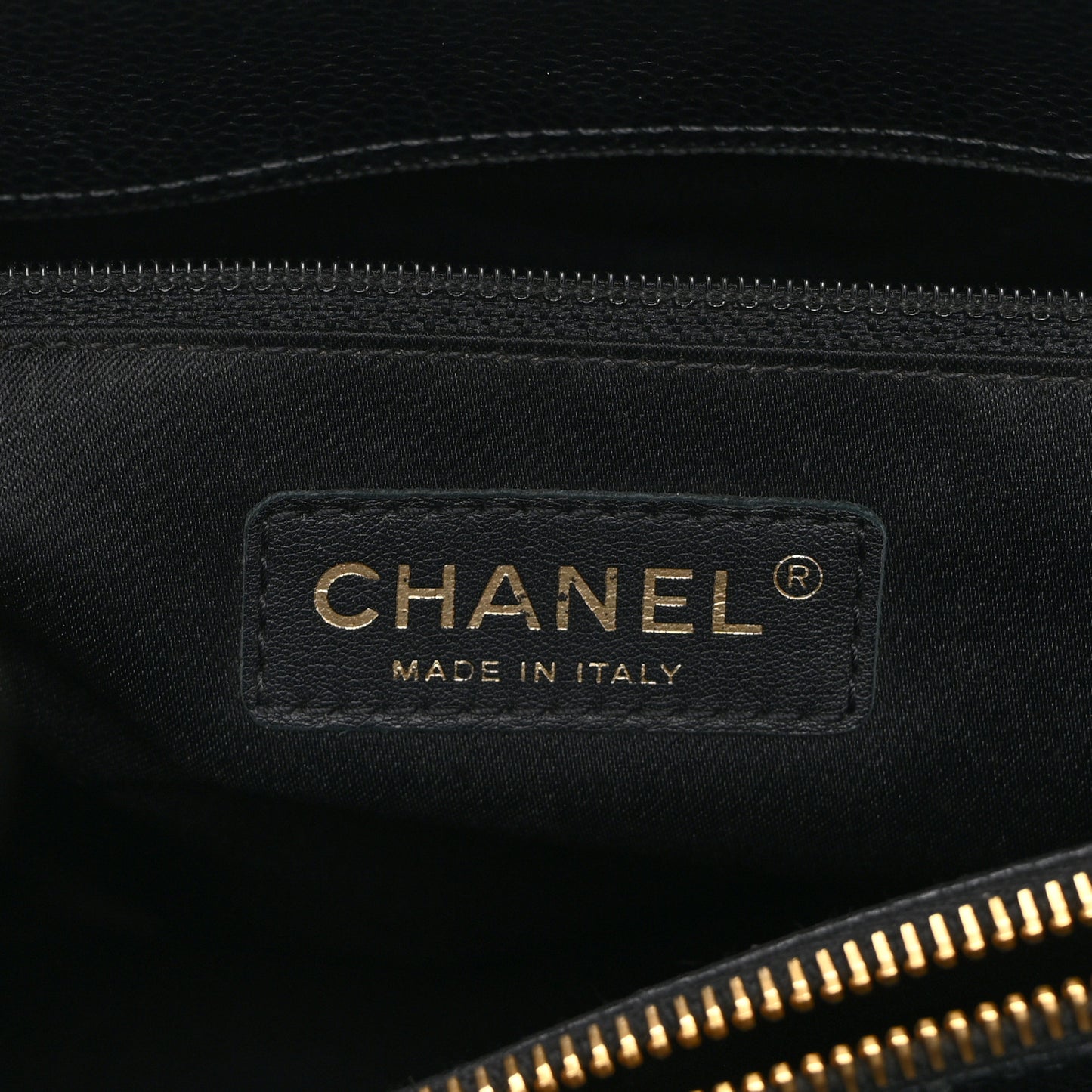 Caviar Quilted Grand Shopping Tote GST Black