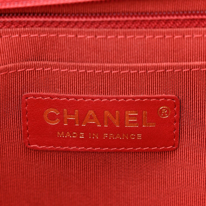Chanel Calfskin Chevron Quilted Small Statement Flap Red 6 of 10
