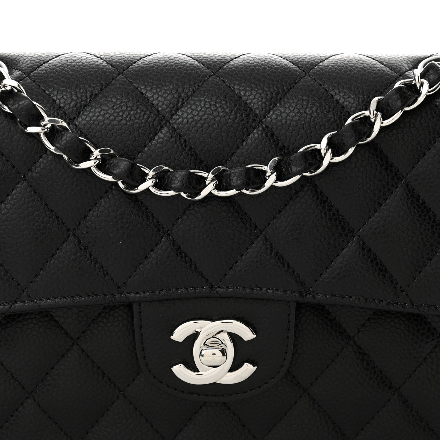 Chanel Caviar Quilted Small Double Flap Black 8 of 11