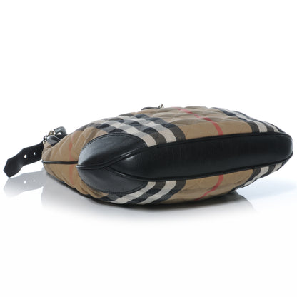 Burberry House Check Quilted Brook Hobo 4 of 8