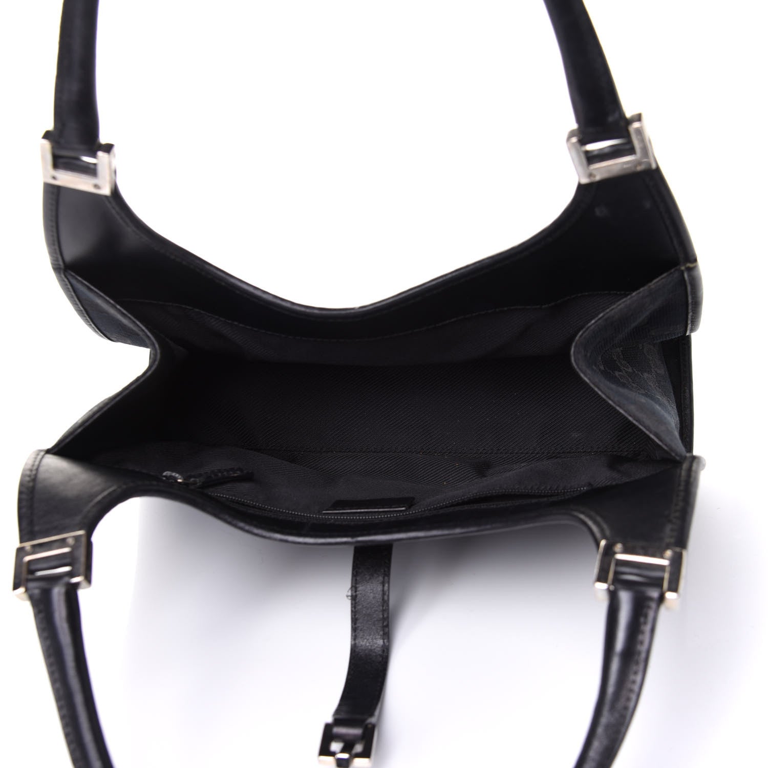 Gucci Monogram Bardot Shoulder Bag Black 4 of 10