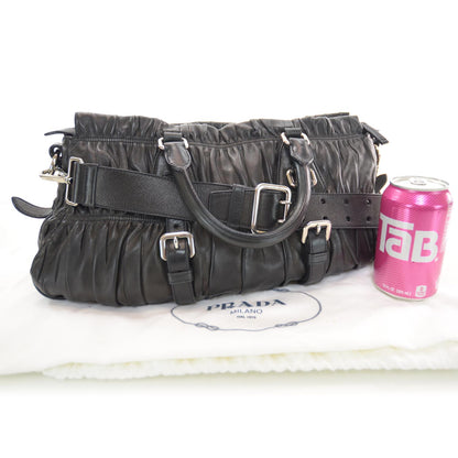 Prada Nappa Gaufre Tote Nero Black 3 of 7