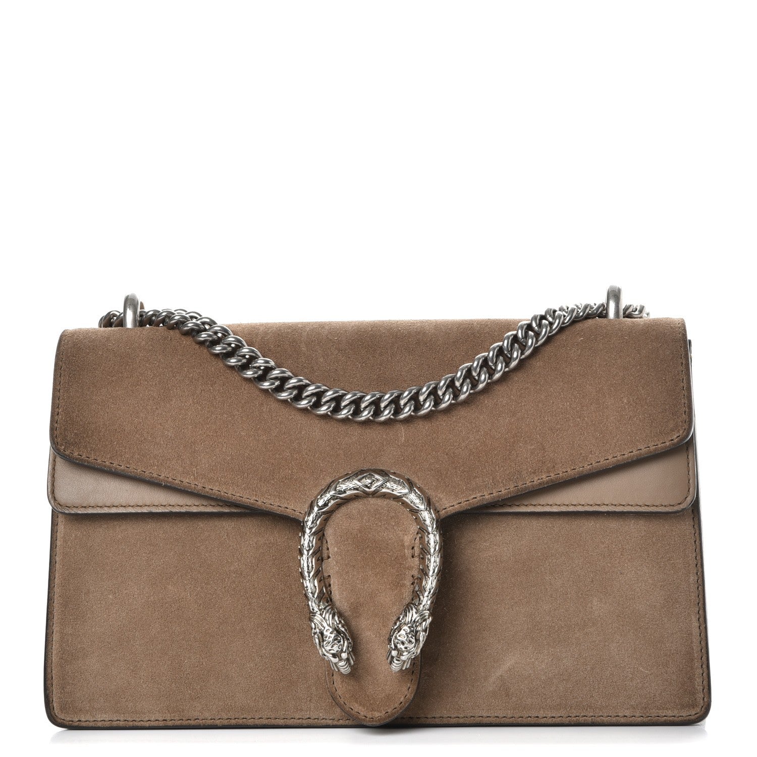 Gucci Suede Small Dionysus Shoulder Bag Taupe 1 of 14