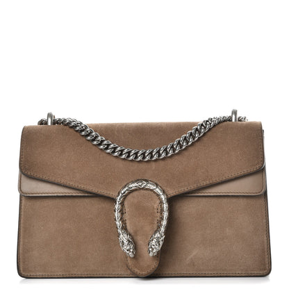 Gucci Suede Small Dionysus Shoulder Bag Taupe 1 of 14
