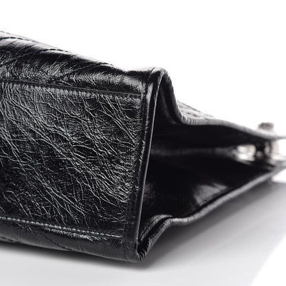 Saint Laurent Crinkled Calfskin Matelasse Monogram Niki Shoulder Bag Black 9 of 10