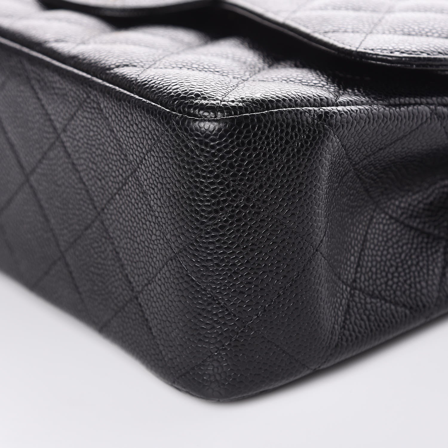 Chanel Caviar Quilted Jumbo Double Flap Black 9 of 10