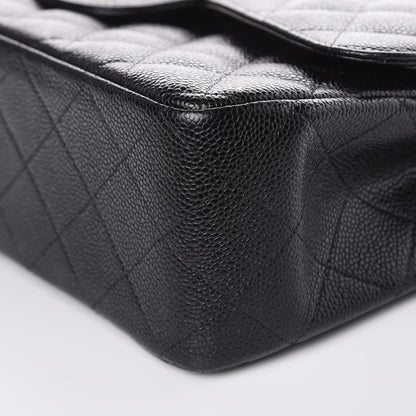Chanel Caviar Quilted Jumbo Double Flap Black 9 of 10